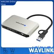 WAVLINK DisplayLink Dual Monitor 4K@60Hz Hub, USB 3.0/USB C to DisplayPort and HDMI Adapter